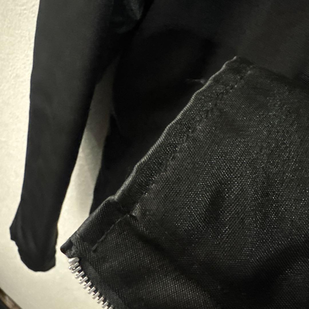 Schott シングルライダースジャケット サイズS ナイロンジャケット　黒