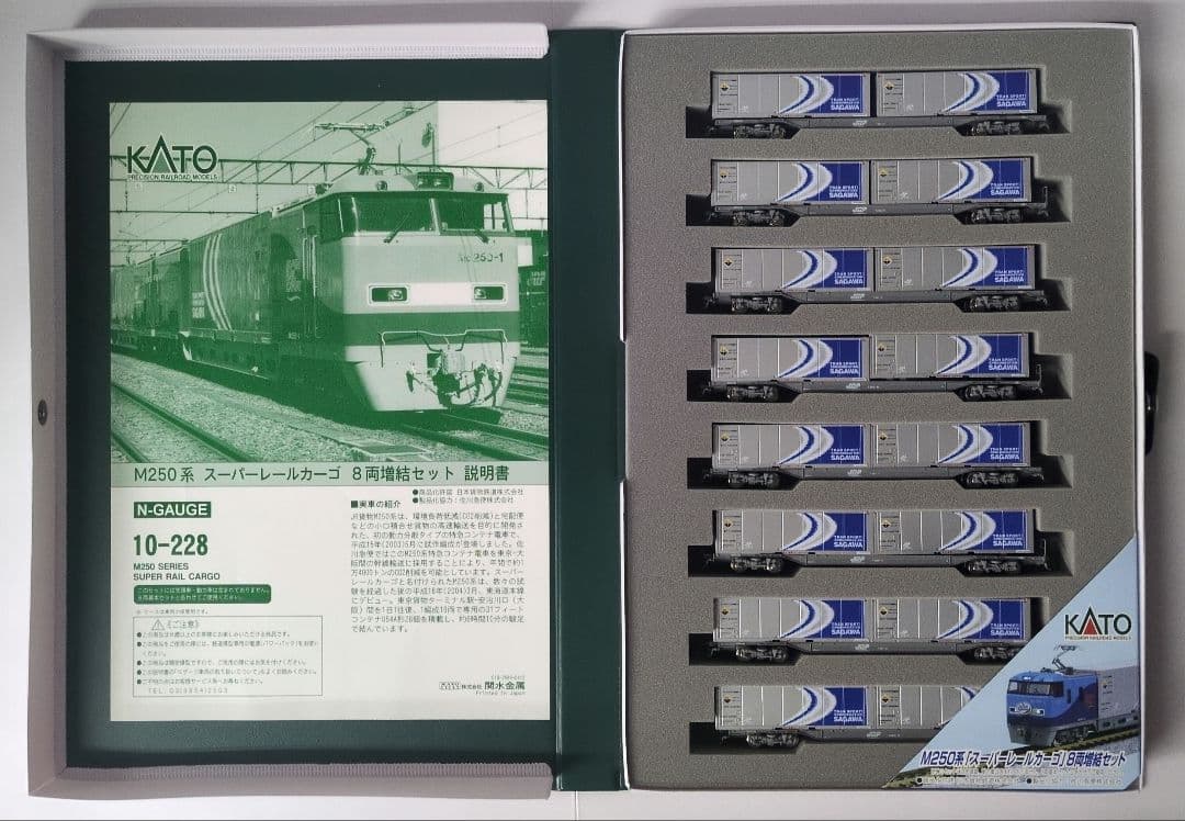 鉄道模型 M250 系 スーパーレールカーゴ 増結 8両セット