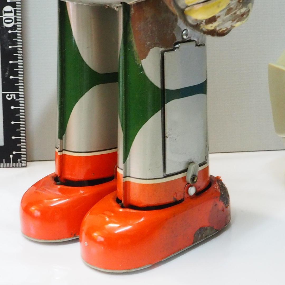 ブルマァク【ミラーマン仮面付き電動歩行 リペイント補修有】ブリキ製ロボットTIN