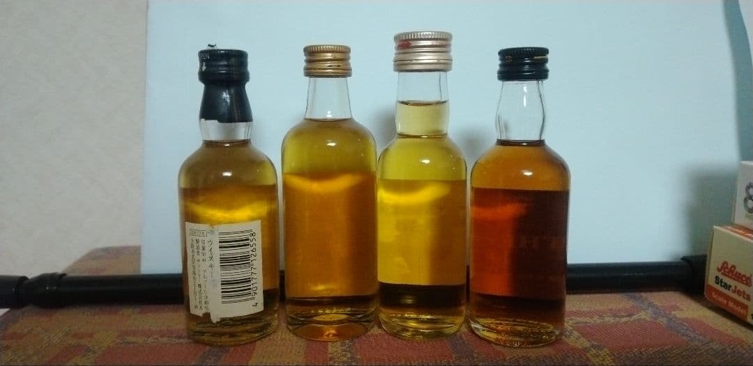 北杜12年,オールド原酒,竹鶴ピュアモルト,富士山麓50度原酒 ミニ4本セット