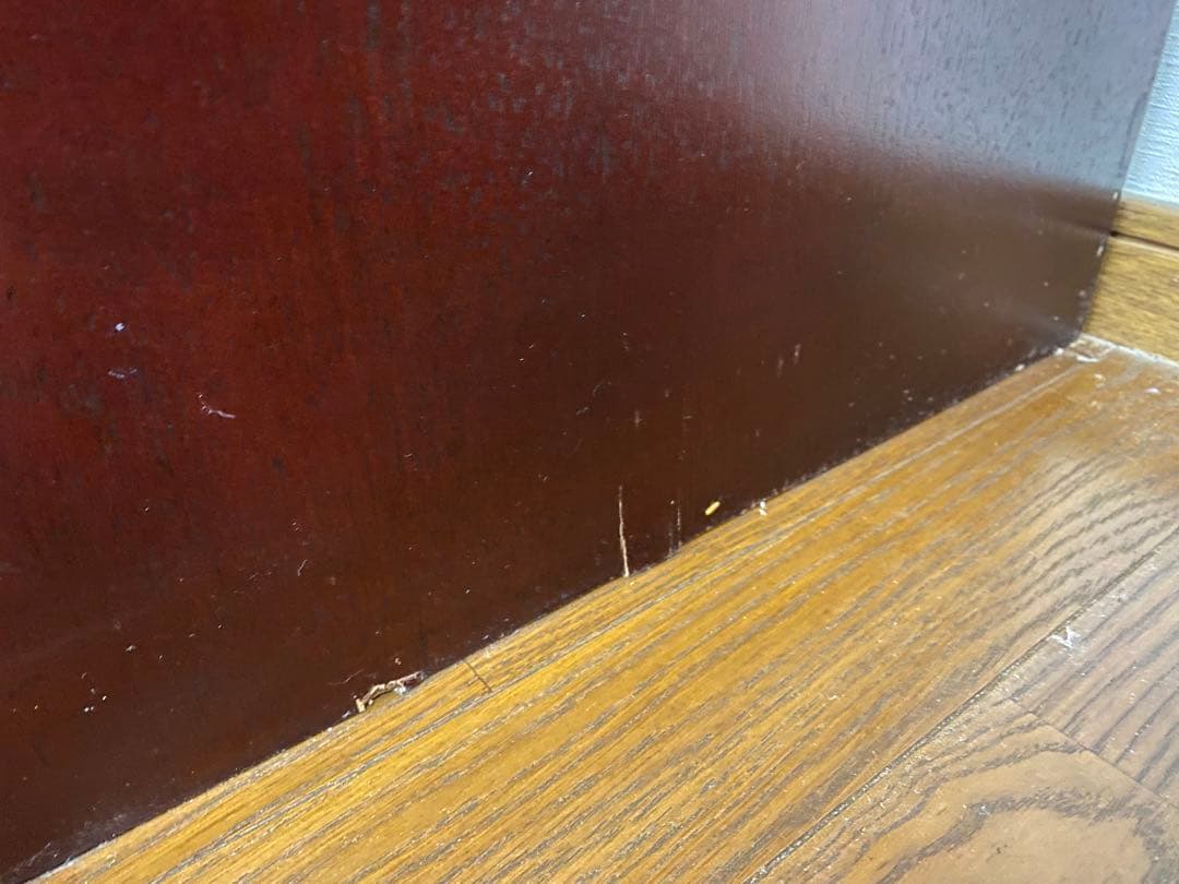 karimoku オールド カリモク キャビネット 木製 ボード ガラス扉付