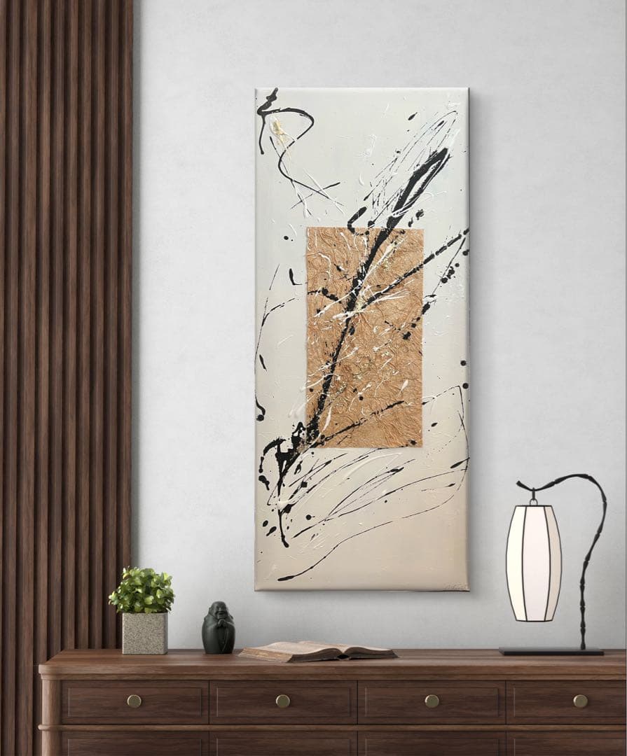 原画/和風/禅/絵画/アート/抽象画/ニュアンス/モダン/ホテル/内装/海外