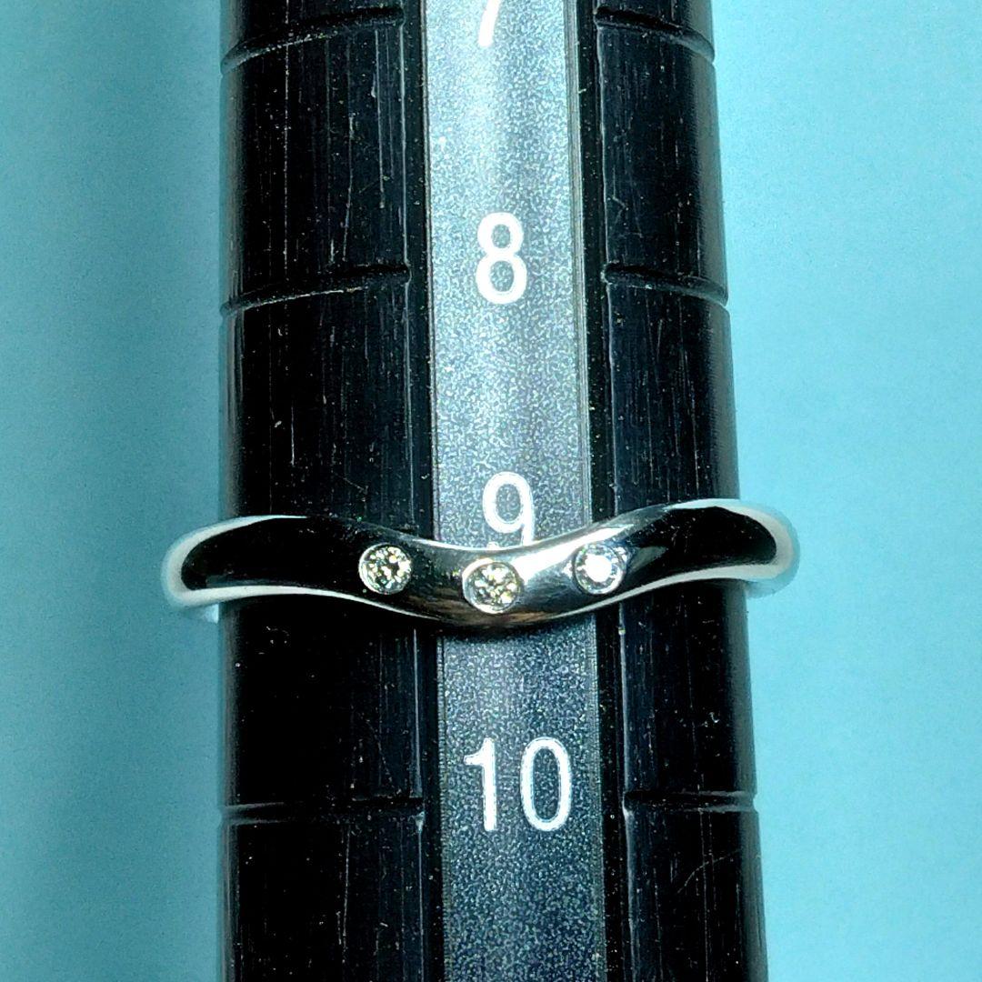 ティファニーカーブドリング 9号　PT950　新品仕上げ　無傷未使用に近い