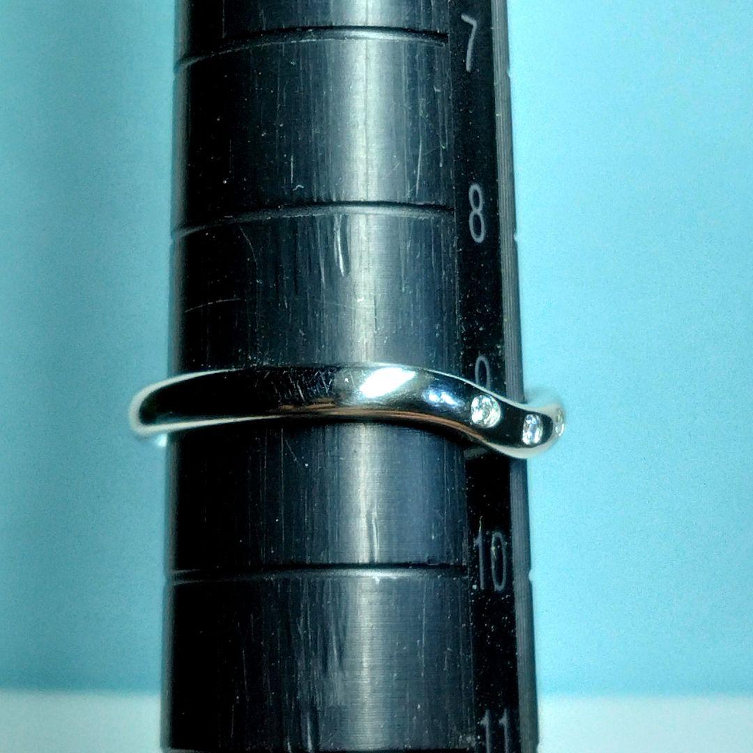 ティファニーカーブドリング 9号　PT950　新品仕上げ　無傷未使用に近い