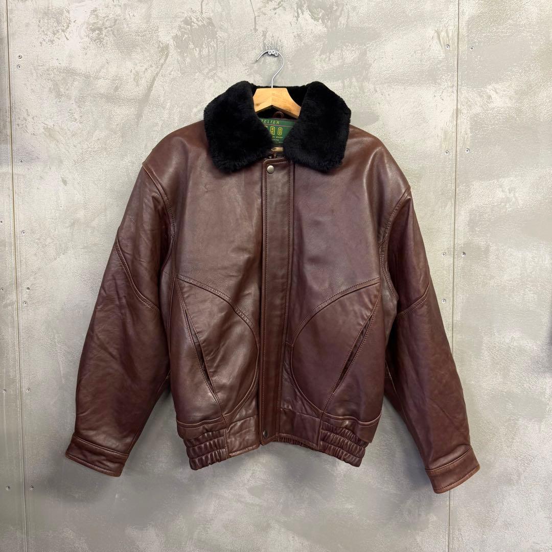 ATLIER ZERO A2 レザージャケット アトリエゼロ ファー付き