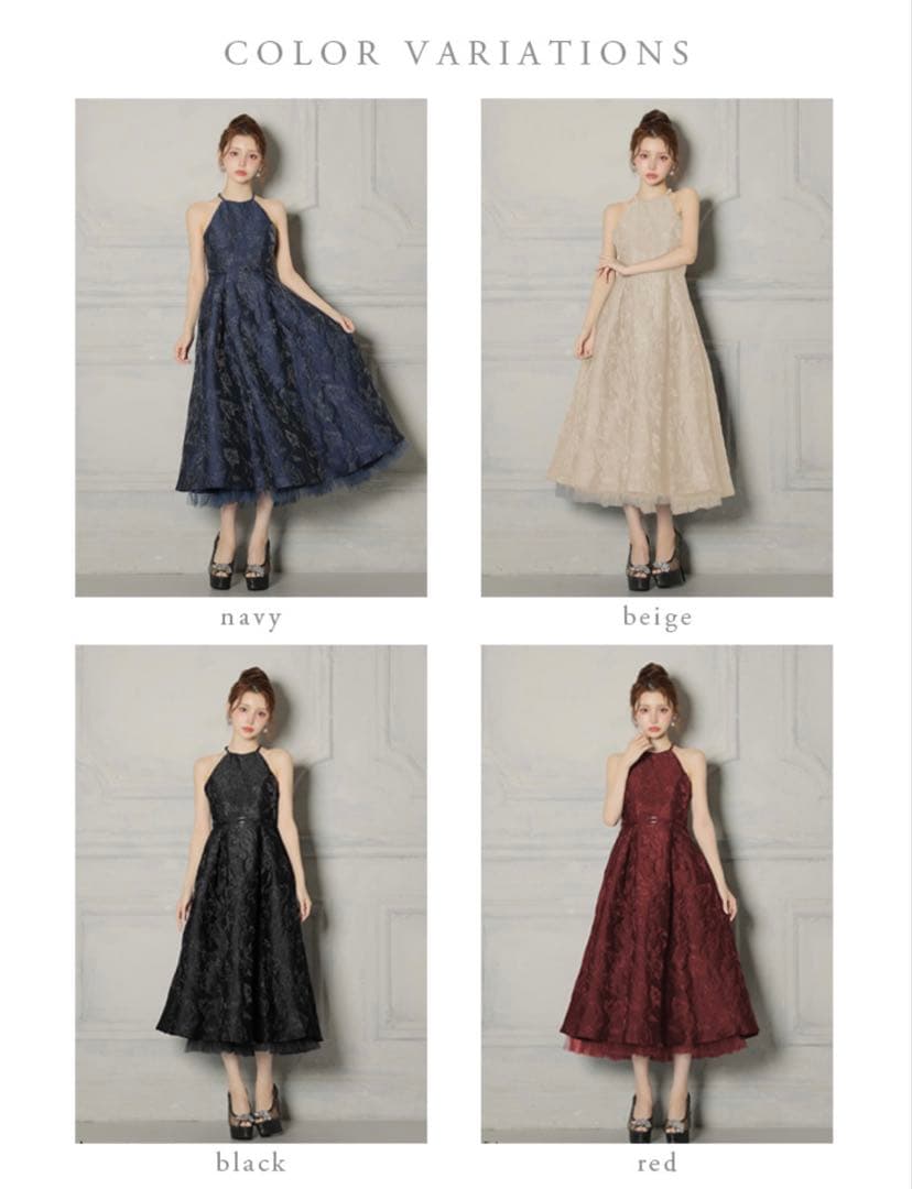 ROBE de fleurs xsサイズ ネイビー キャバドレス