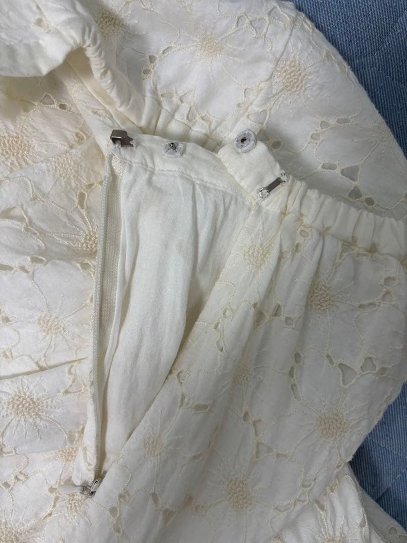 プリスティン　フラワーレース ガウチョパンツ