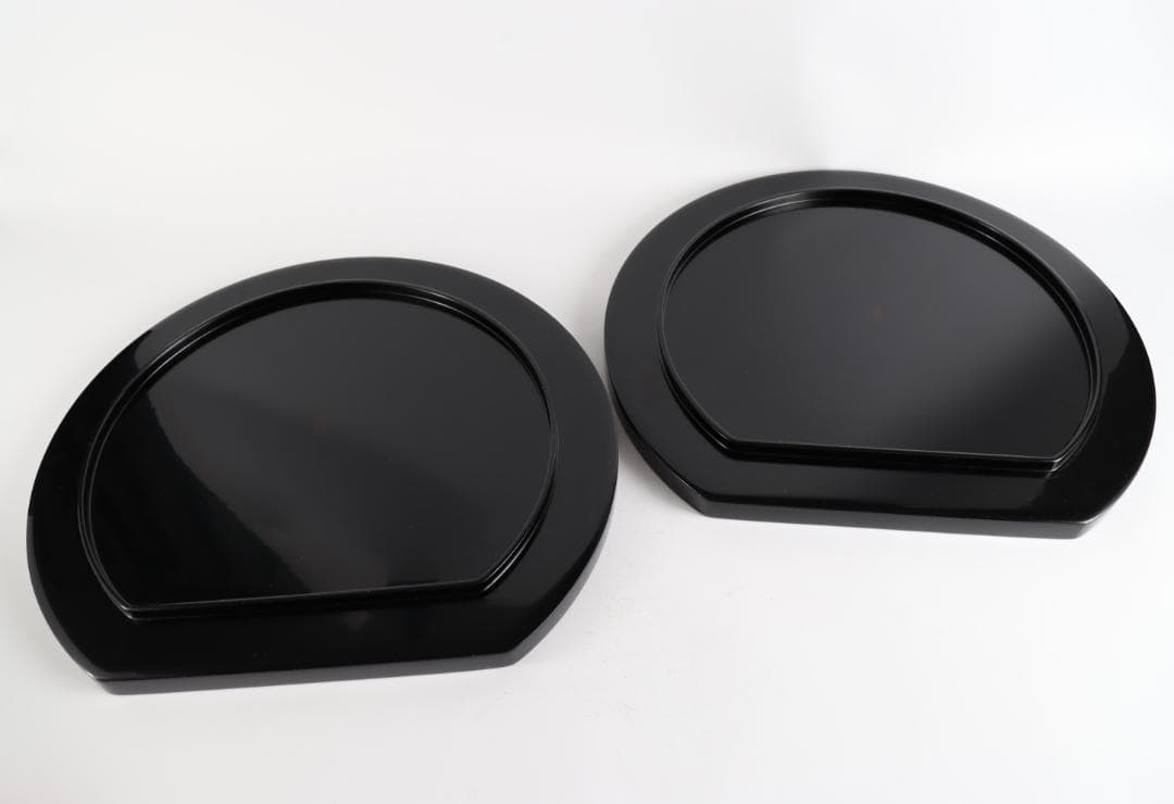 わじま 龍作 半月 卓上膳 五枚 輪島塗 盆