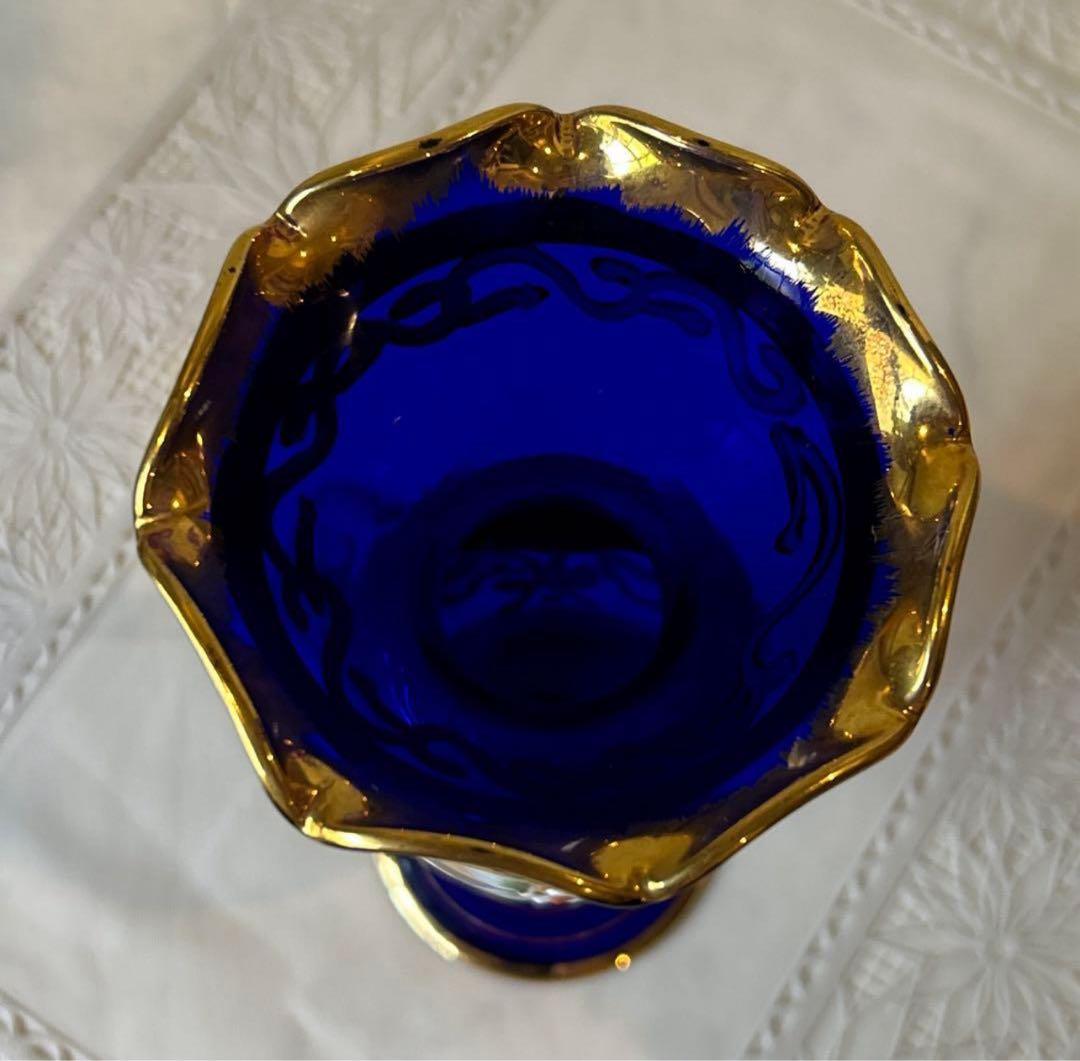 Italy製 ムラーノ ベネチアガラス 花瓶 フラワーベース