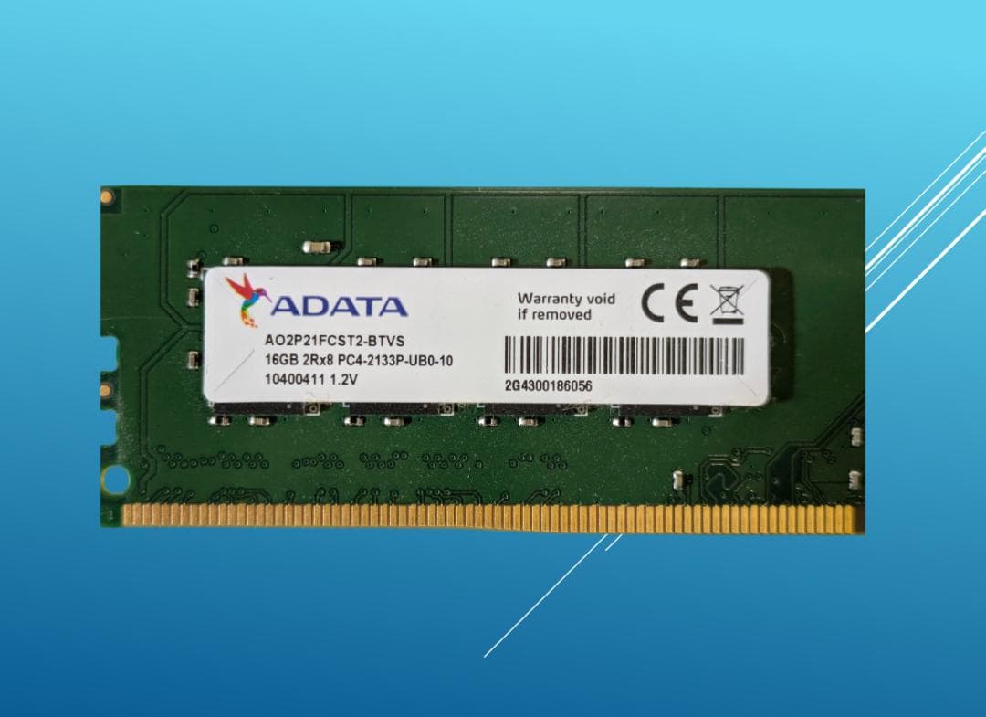 動作確認済み ADATA DIMM 32GB（16GB x 2）/#2F6mem