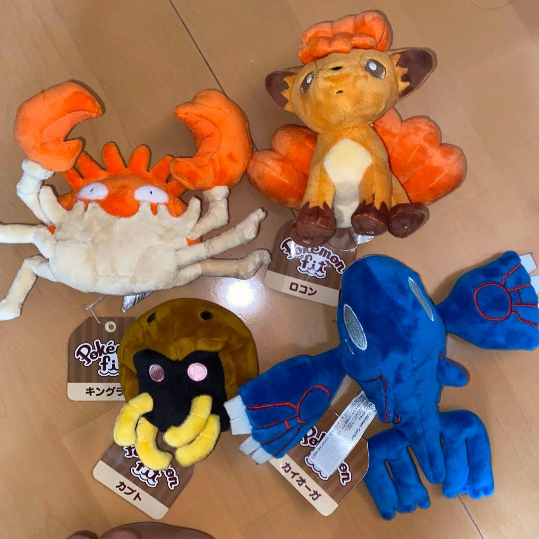 ポケモンfit まとめ売り　カブト　キングラー　カイオーガ　ロコン