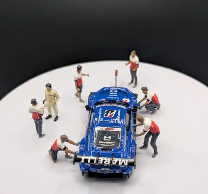 1/64MINI GT Nissan Z GT500＆フィギュアのジオラマ