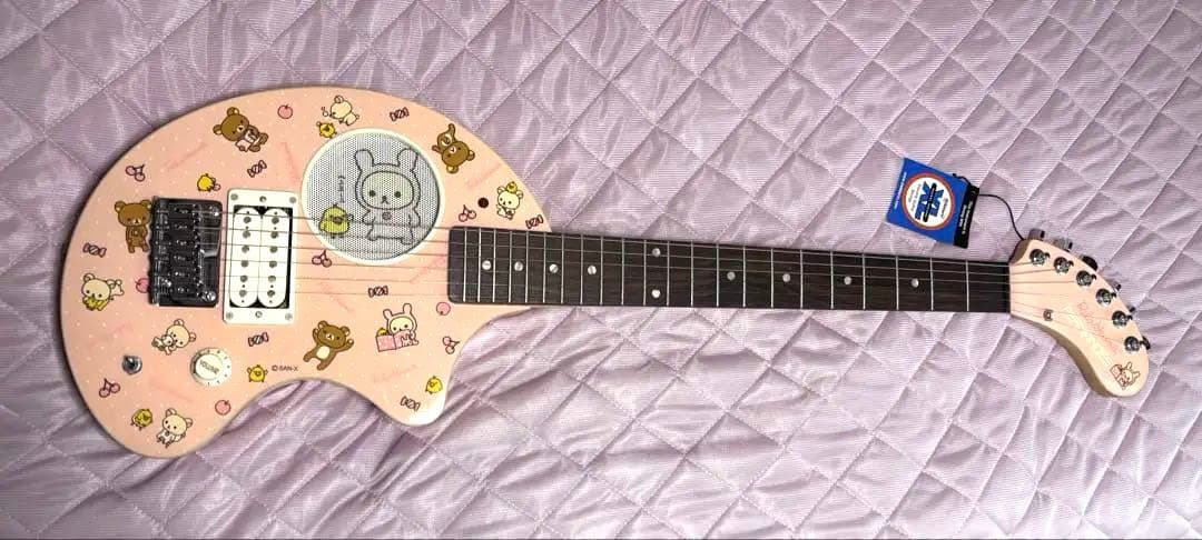 FERNANDES ZO-3 リラックマ コラボ ギター ピンク ピック２つ付き