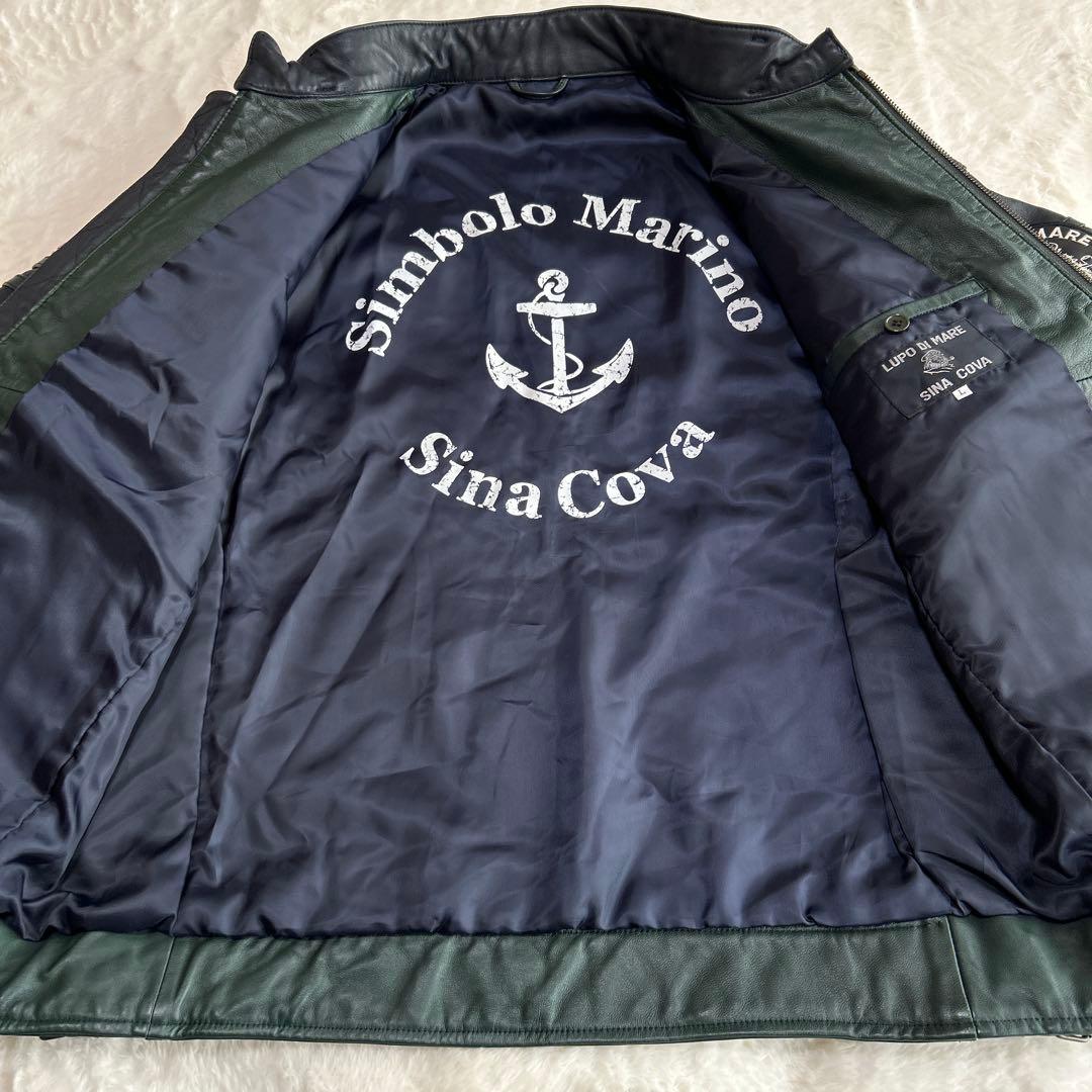 SINA COVA⭐︎L シナコバ レザーライダースジャケット シングル パテット