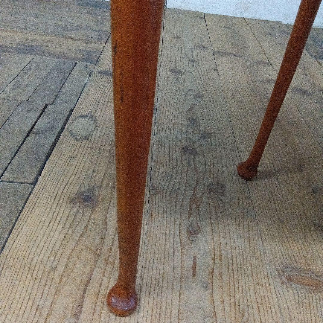 イギリス アンティーク 家具 コーナーサイドテーブル 猫脚 木製 6911d