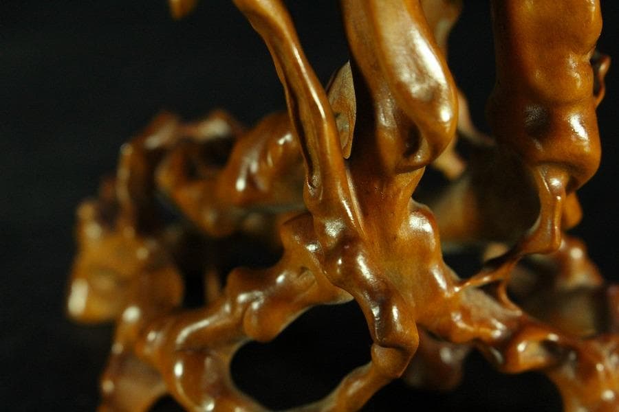 黄楊木 刻 根木台(K-HA524)