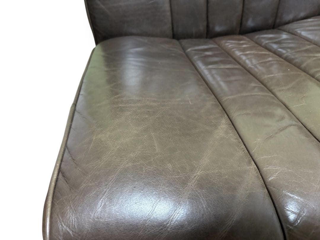 クラッシュゲート　シングル　ソファ　レザー　マック3 オイルレザー