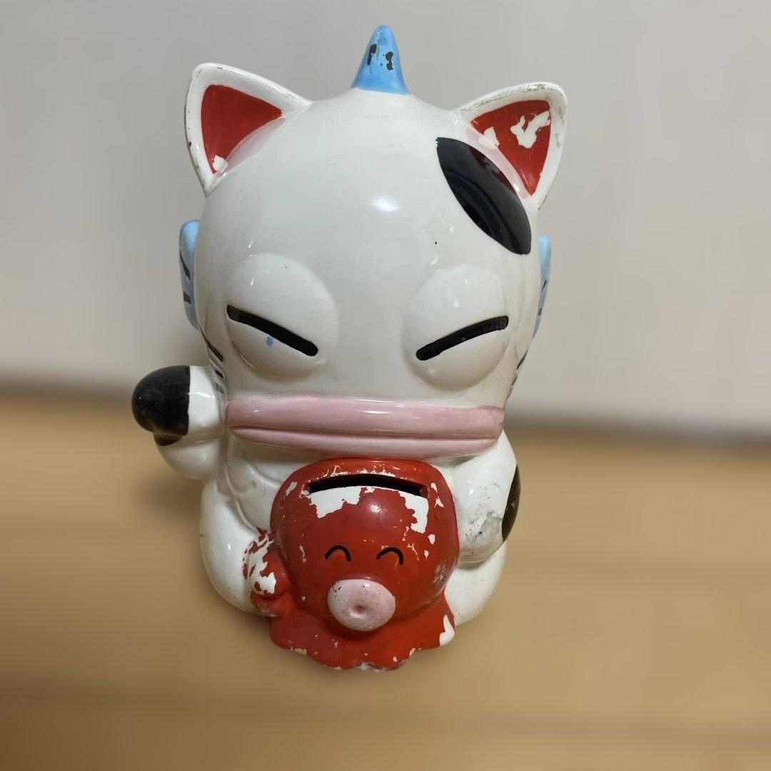 はんぎょどん 忍者もんじゃ貯金箱 招き猫 まねきバンク サンリオ昭和レトロ