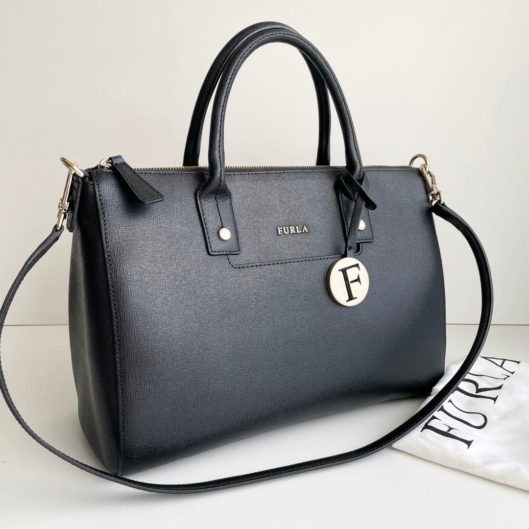 フルラ FURLA ハンドバッグ 2way リンダ トート レザー ほぼ新品