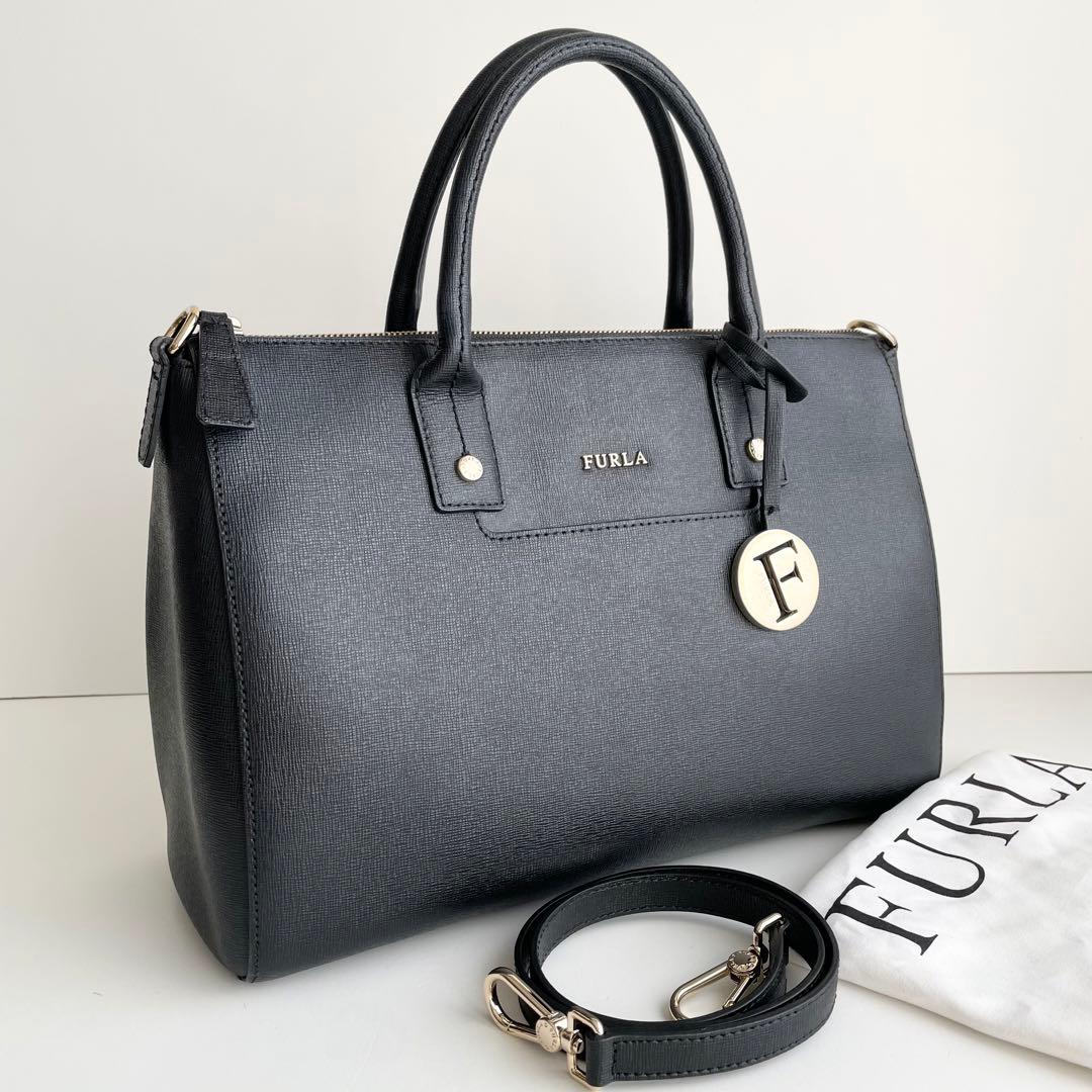 フルラ FURLA ハンドバッグ 2way リンダ トート レザー ほぼ新品