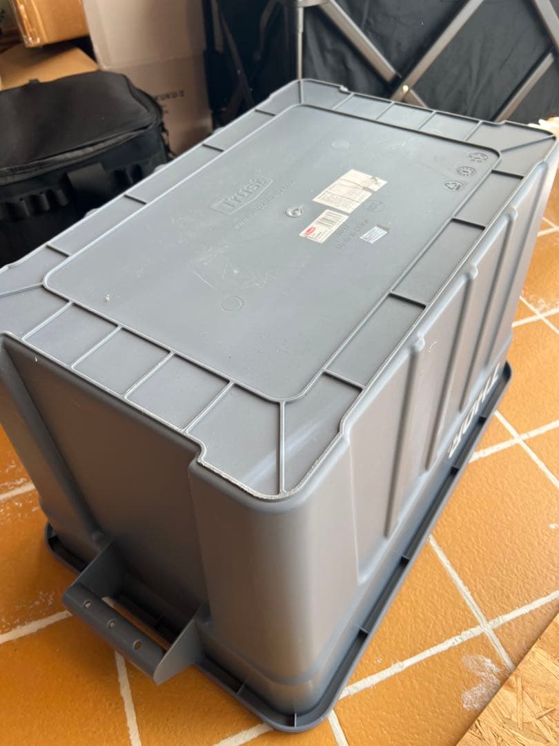 旧ロゴ THOR 収納ボックス グレー 75L 天板付き