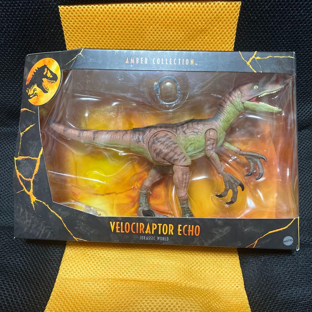 マテル　ジュラシックワールド　ヴェロキラプトルアンバーコレクション エコー
