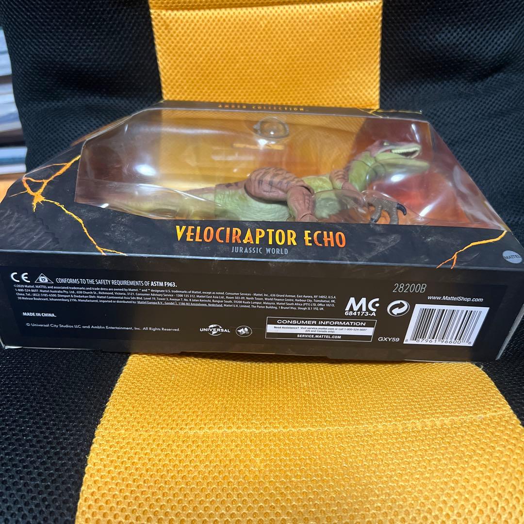 マテル　ジュラシックワールド　ヴェロキラプトルアンバーコレクション エコー