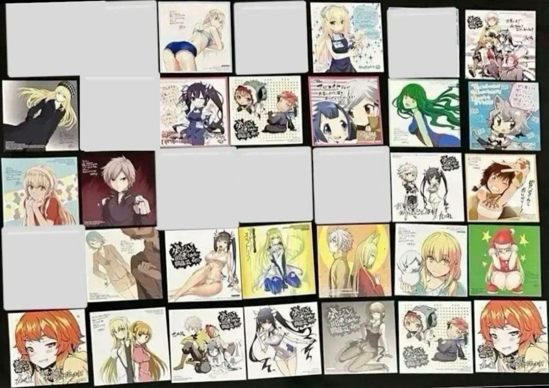 ダンジョンに出会いを求めるのは間違っているだろうか　特典　複製ミニ色紙　まとめ②