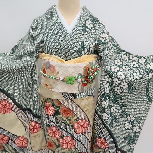 ノー天気ママ✾ｍ1920＊正絹 総絞り 辻が花 トール 振袖単品