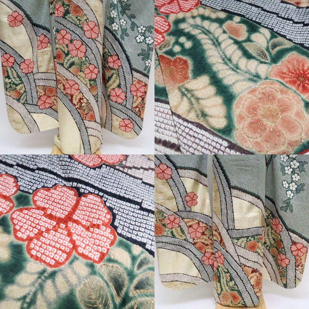 ノー天気ママ✾ｍ1920＊正絹 総絞り 辻が花 トール 振袖単品