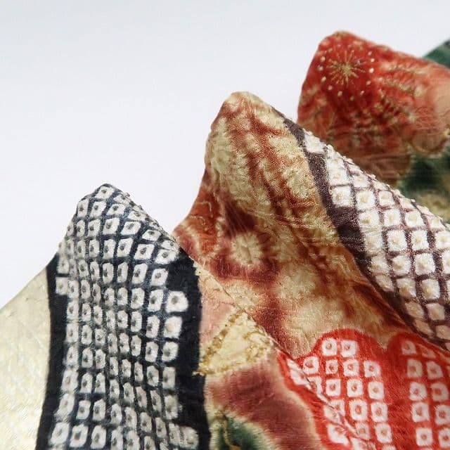 ノー天気ママ✾ｍ1920＊正絹 総絞り 辻が花 トール 振袖単品