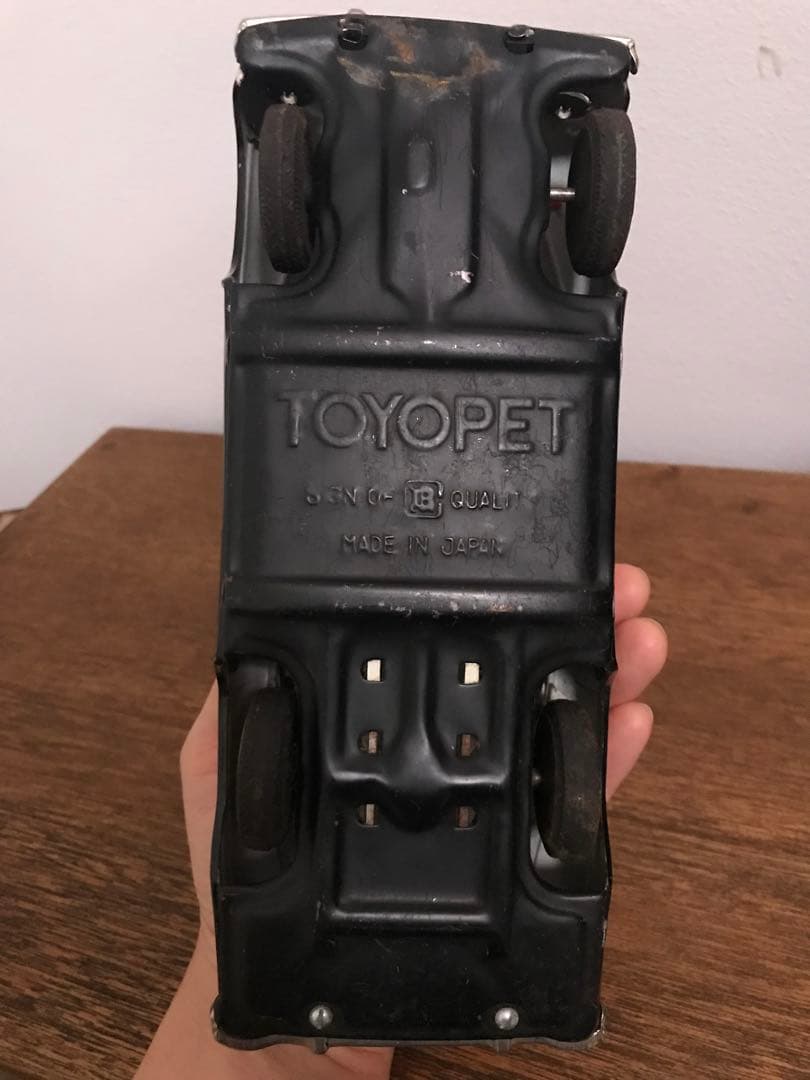 希少 萬代屋 初代トヨペットクラウン 警視庁 ブリキ パトカー 玩具 車 toy