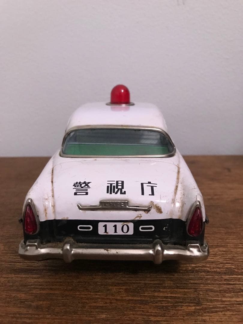 希少 萬代屋 初代トヨペットクラウン 警視庁 ブリキ パトカー 玩具 車 toy