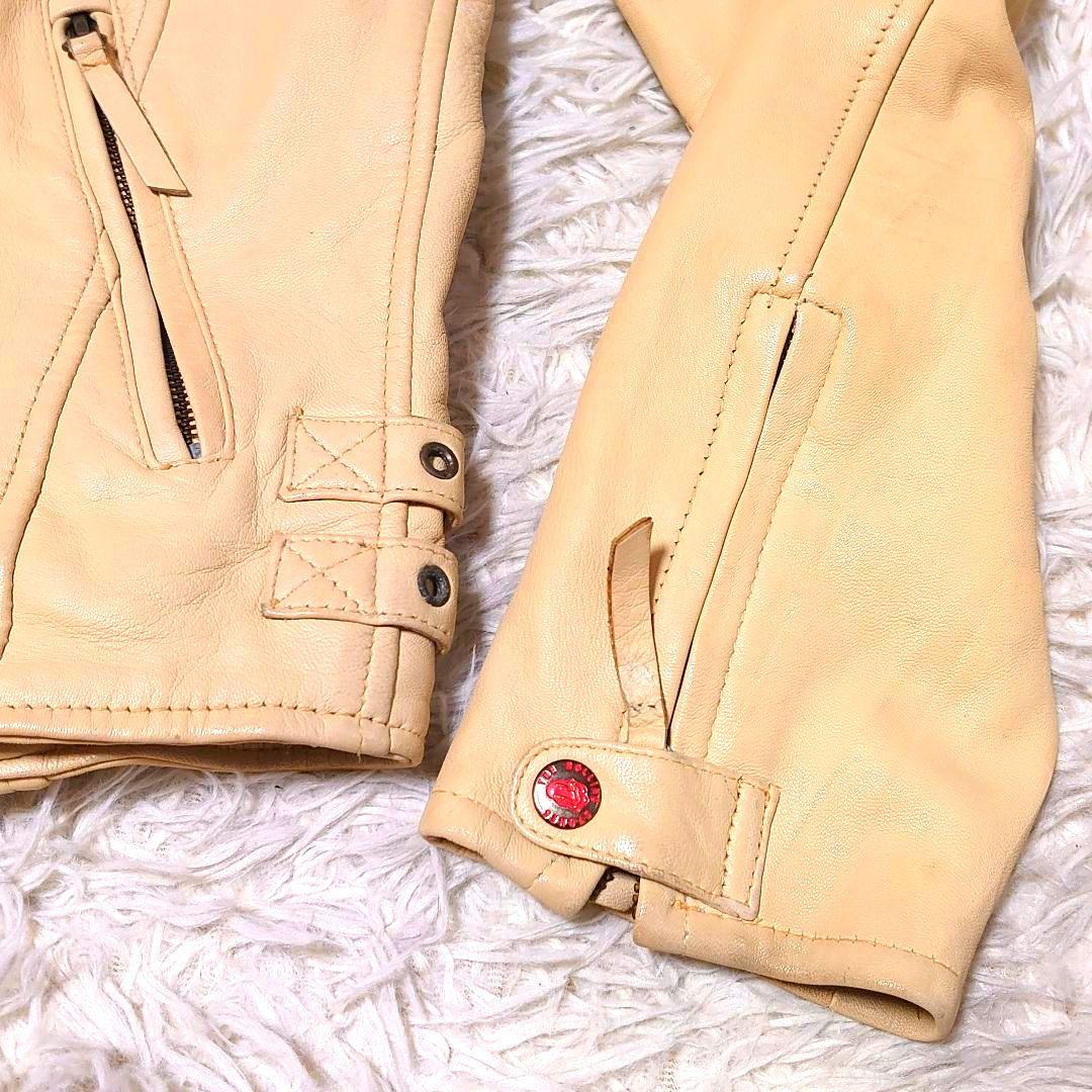 【超希少】ローリングストーンズ 羊革 バック刺繍 シングルライダース L