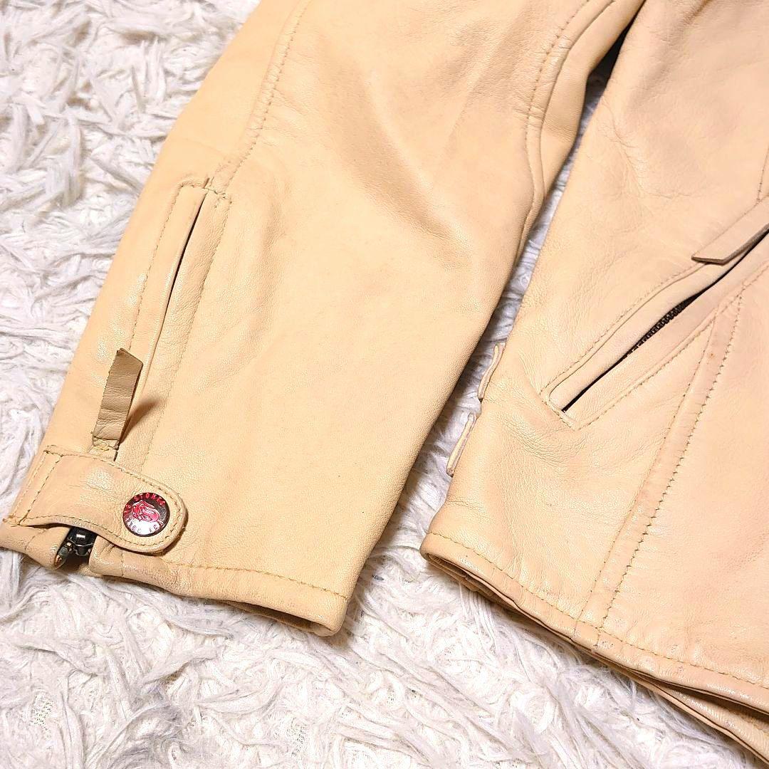 【超希少】ローリングストーンズ 羊革 バック刺繍 シングルライダース L