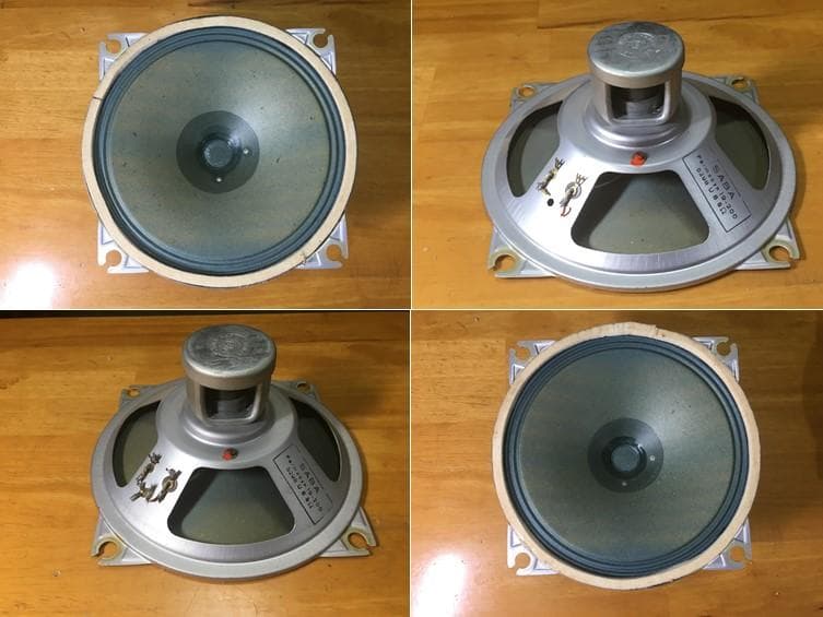 SABAビンテージ20㎝フルレンジシステム 美品 高能率・広帯域 ペア