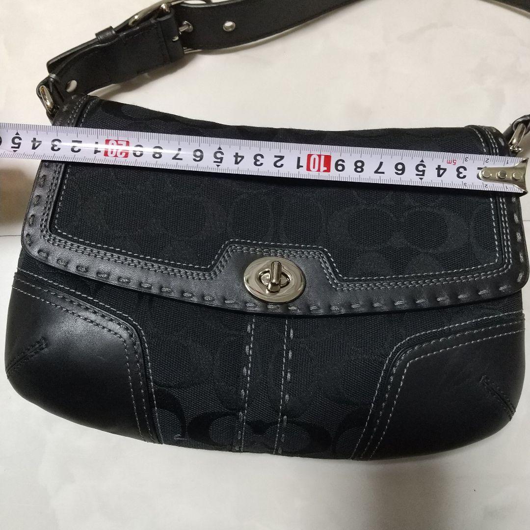 美品　コーチ　ワンショルダー　ソーホー　ハンドバッグ　シグネチャー　レザー