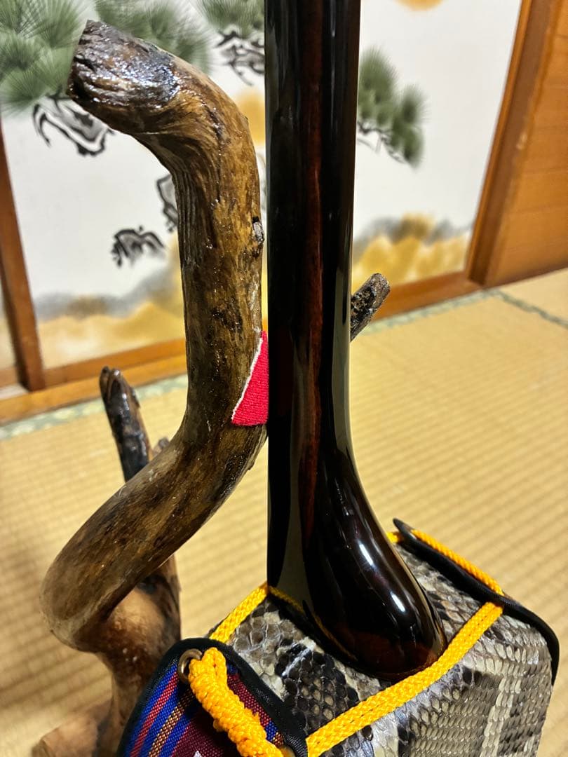 沖縄三線　エーマクルチ　本蛇皮一枚張り！与那城型！ユナー型！