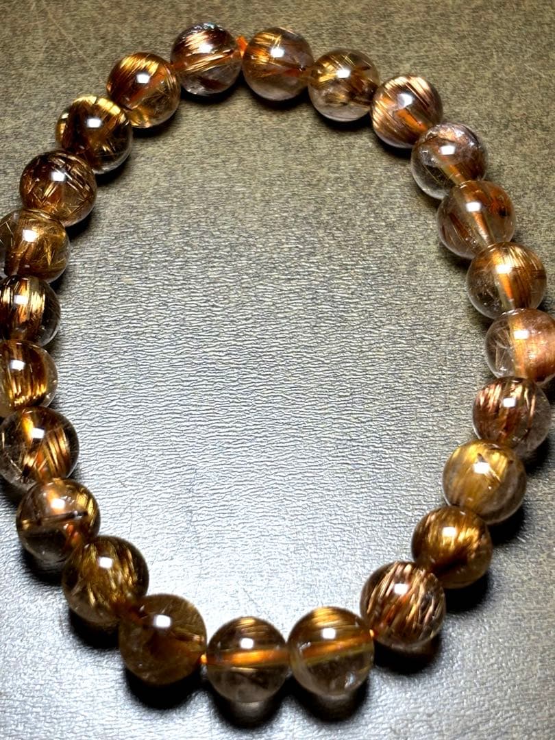 ハイグレード！！　タイガータイチンルチルブレス8㎜（新品未使用）キャッツ入り