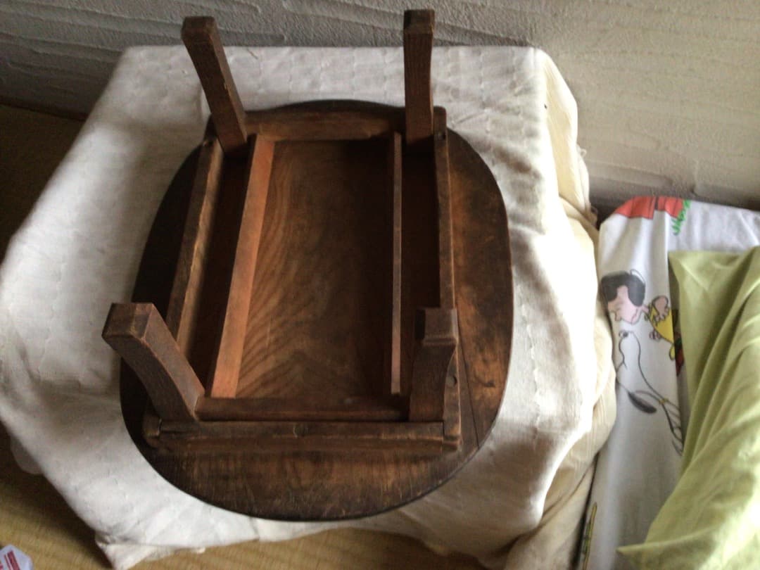 昭和レトロ　アンティーク　小型ちゃぶ台　小型チャブ台　折りたたみ式ちゃぶ台