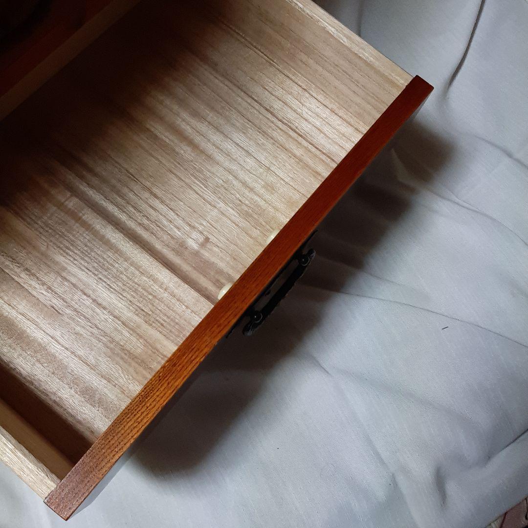 昭和レトロ◆欅製◆伝統工芸整理箪笥◆欅チェスト◆漆塗り◆62cm×44.5cm
