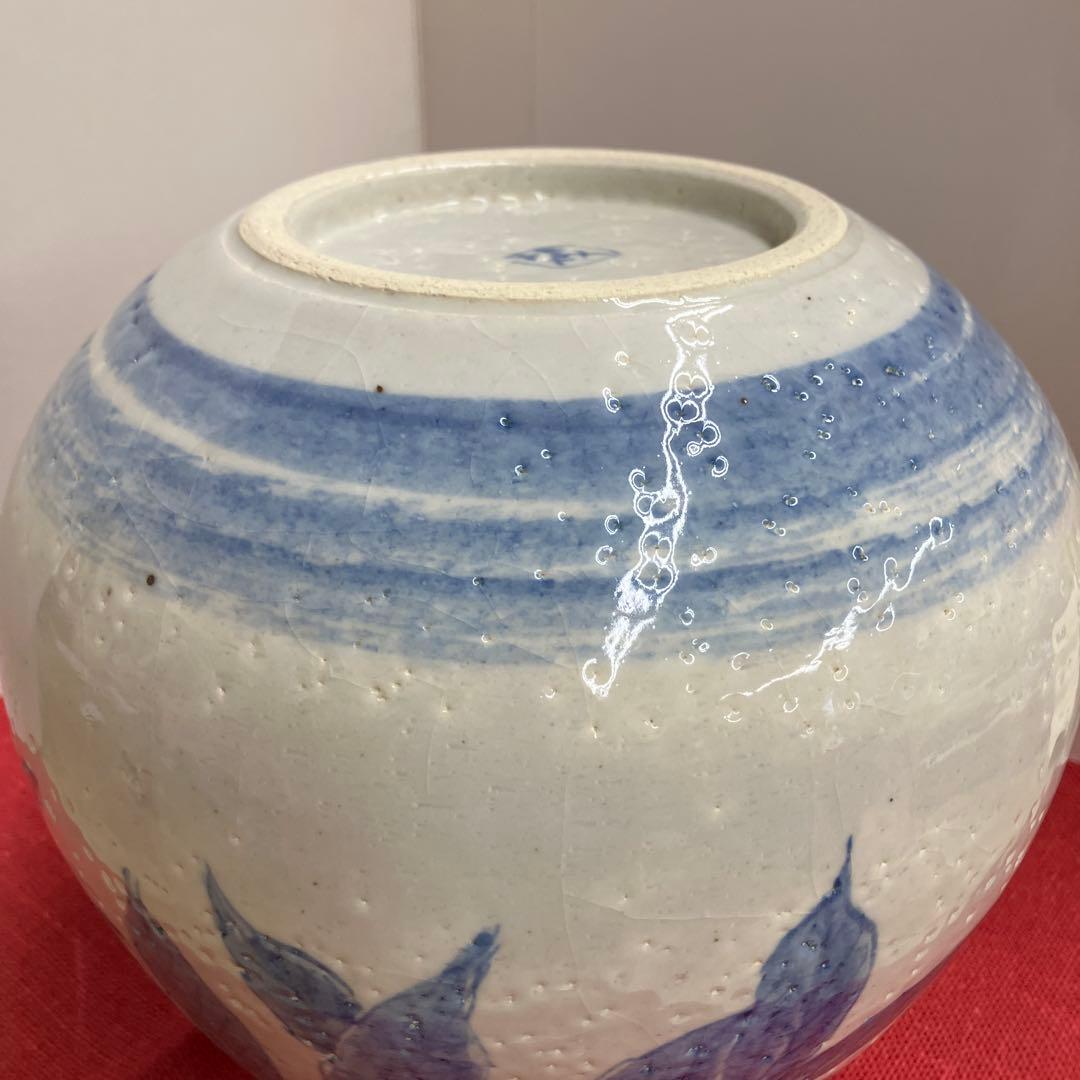 九谷焼実りの秋手描き陶器花瓶