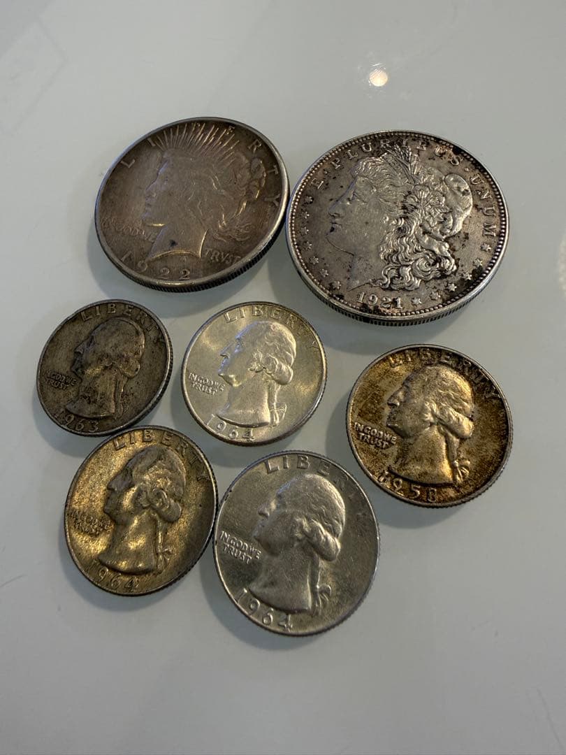 モルガンダラー　ピースダラー クォーター　銀貨　銀製