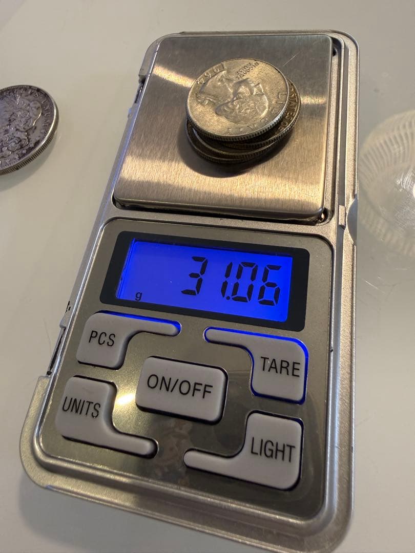 モルガンダラー　ピースダラー クォーター　銀貨　銀製