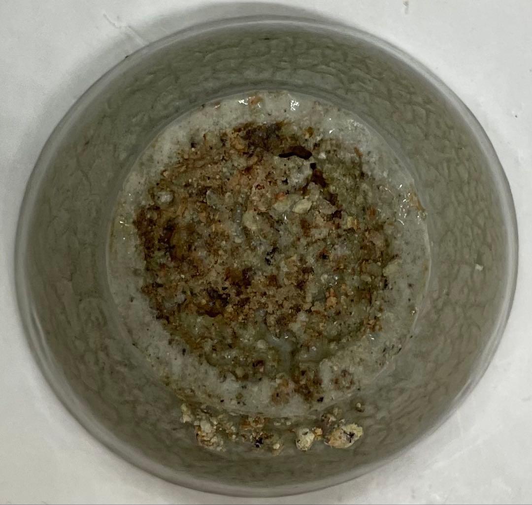 李朝　井戸盃　ぐい呑　高麗青磁　箱付　y012