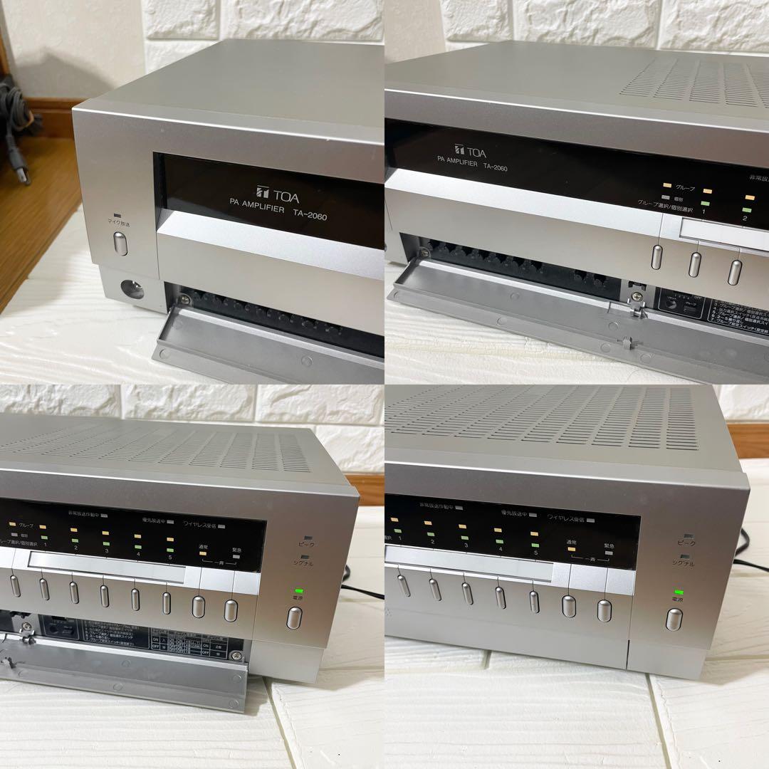 【未使用に近い。】TOA 〔TA-2060〕 卓上型アンプ ６０Ｗ ５局