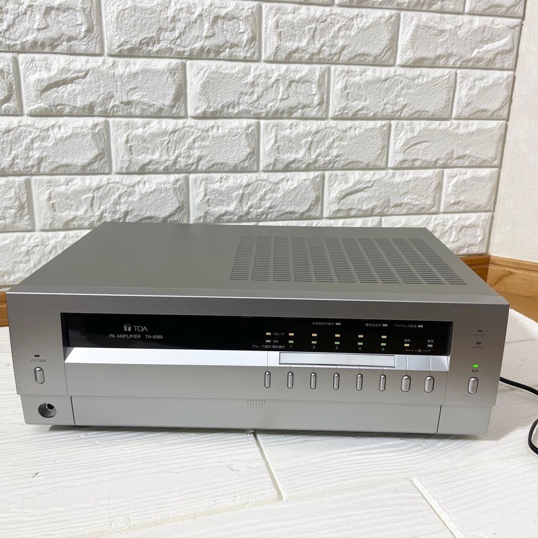 【未使用に近い。】TOA 〔TA-2060〕 卓上型アンプ ６０Ｗ ５局