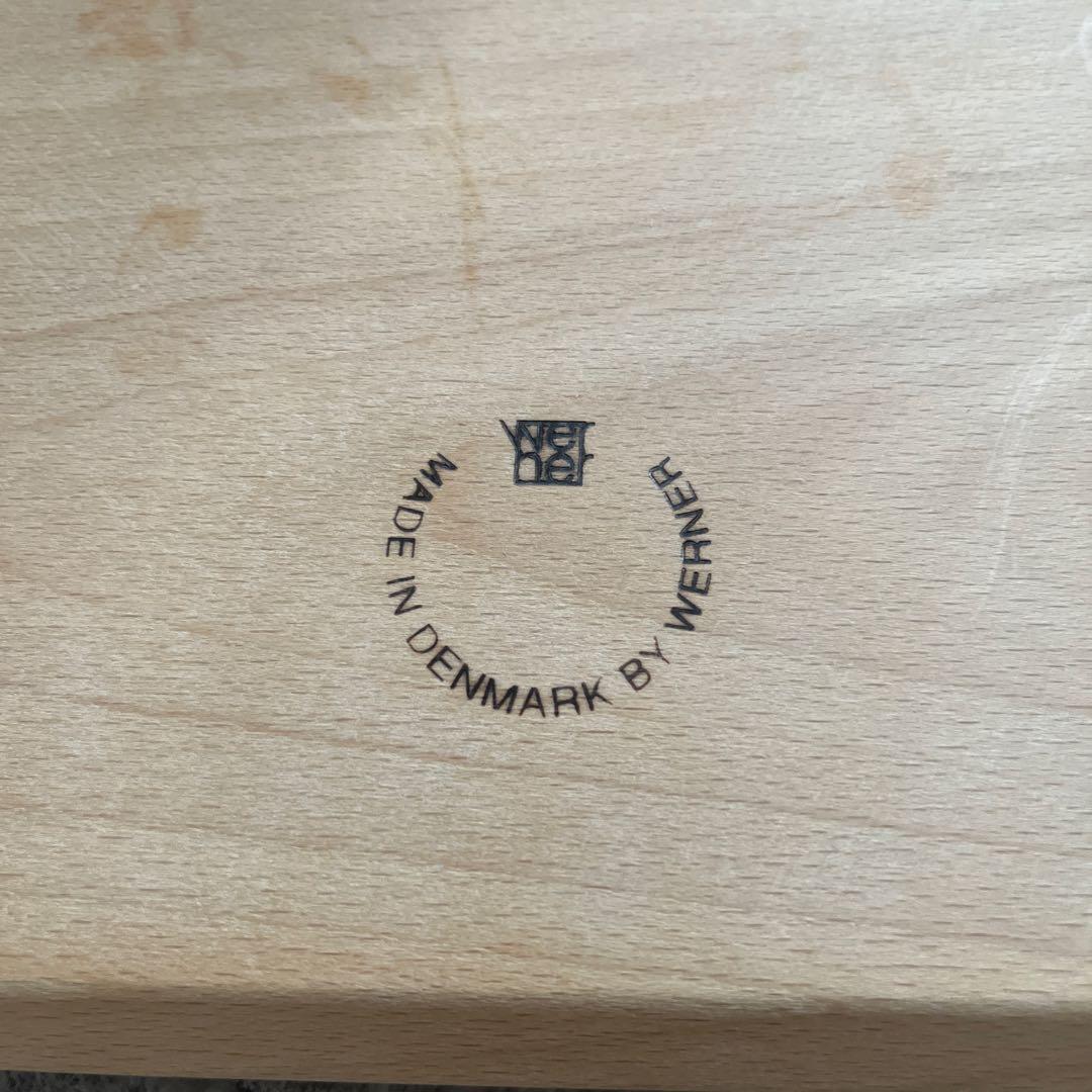 【美品】デンマーク　WERNER シューメーカーチェア　木製スツール　アクタス