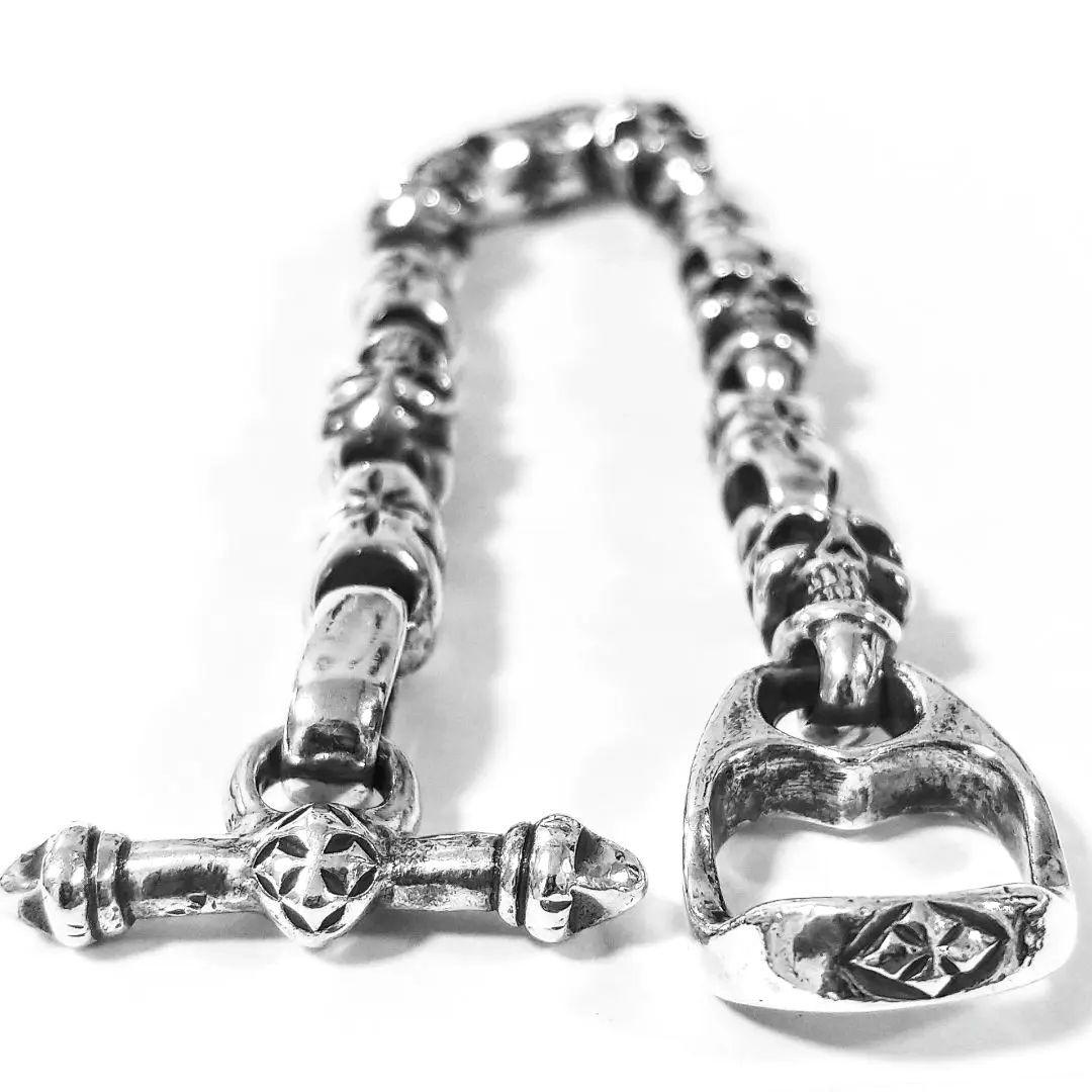 激レア！ ビルウォールレザー ベイビー スカル ミッドスター ブレスレット