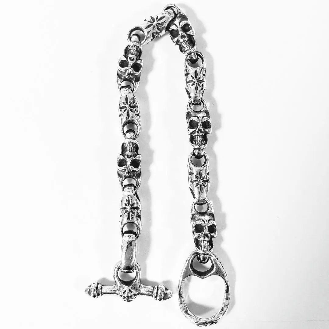 激レア！ ビルウォールレザー ベイビー スカル ミッドスター ブレスレット